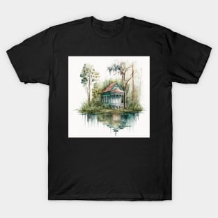 Bayou Cabin Ornament T-Shirt